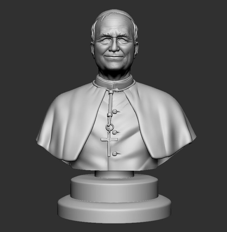 New Pope Robert Prevost pope Leo 3D print model_8