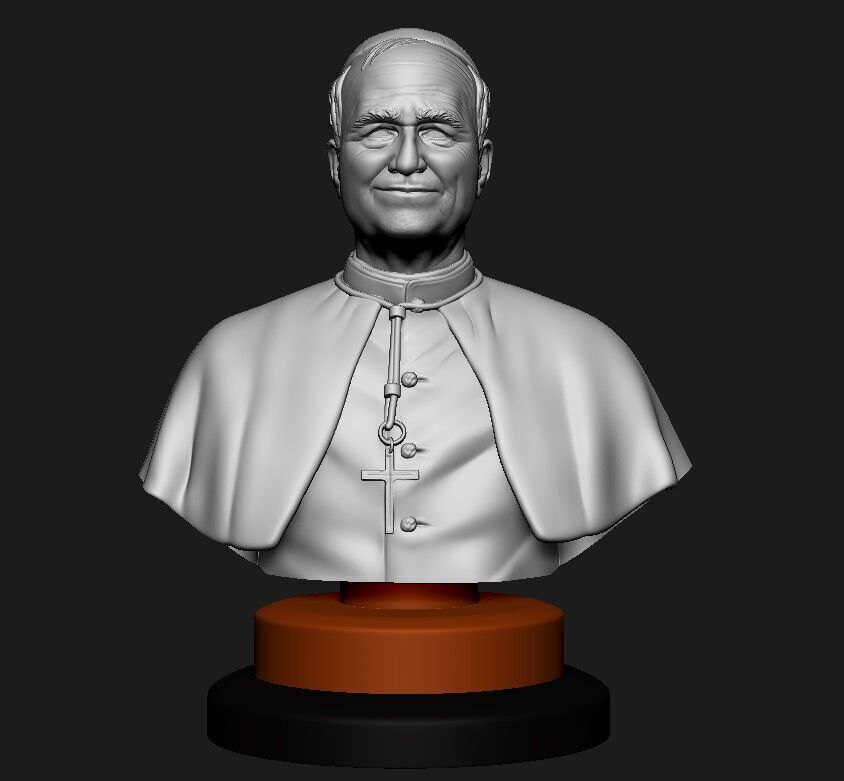 New Pope Robert Prevost pope Leo 3D print model_4