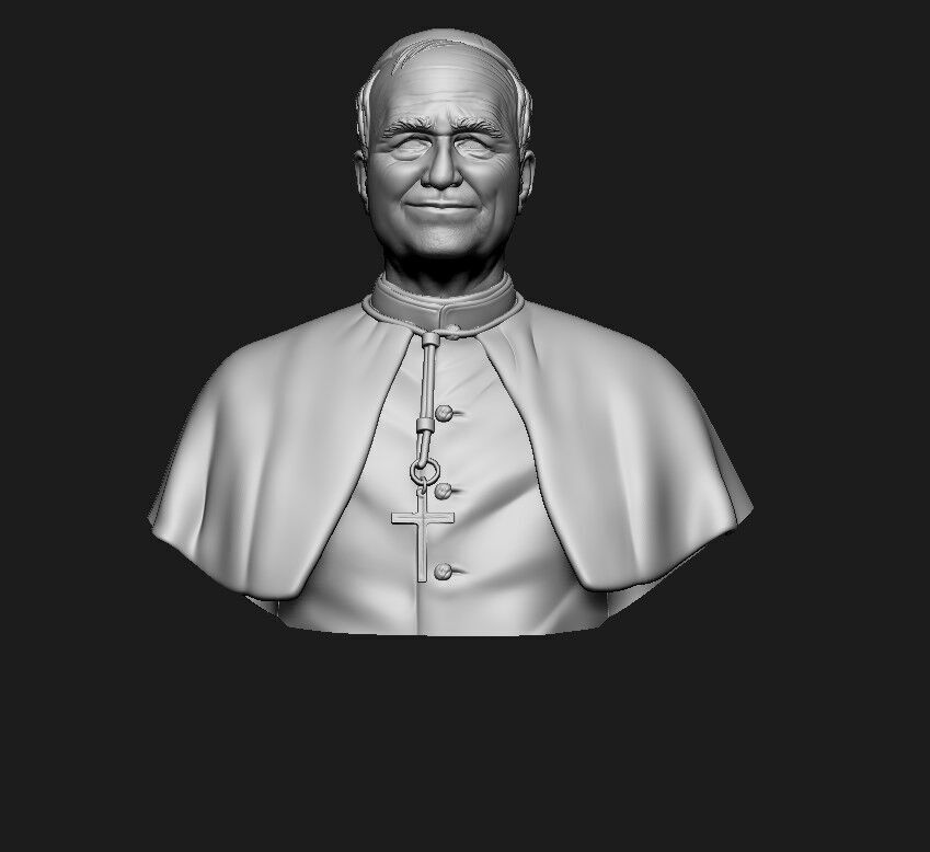 New Pope Robert Prevost pope Leo 3D print model_3