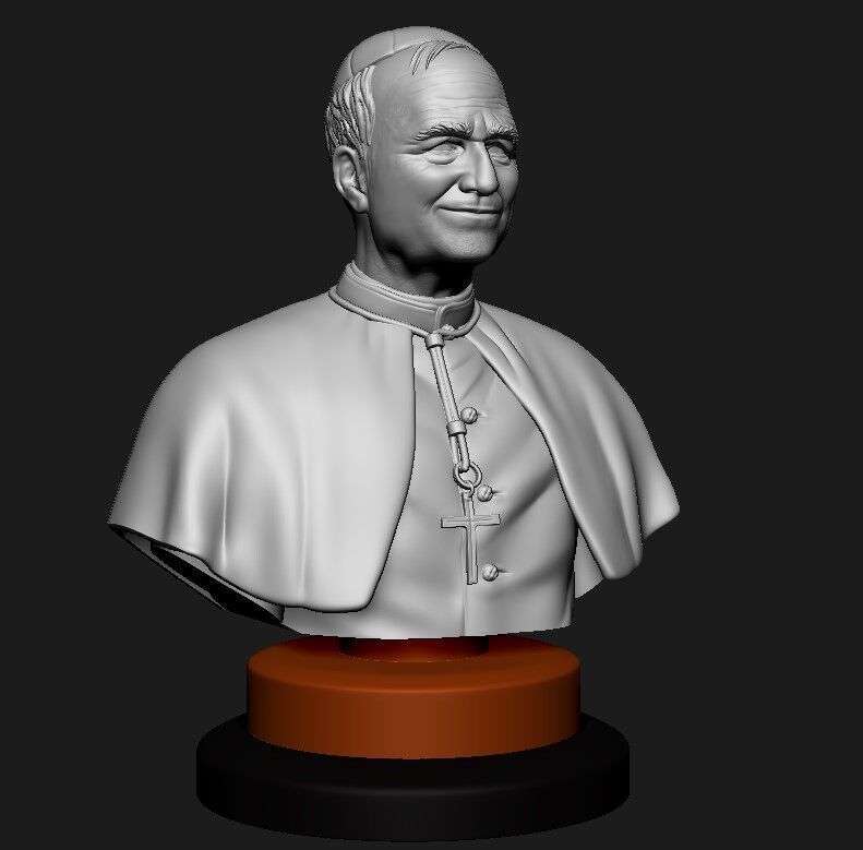 New Pope Robert Prevost pope Leo 3D print model_5