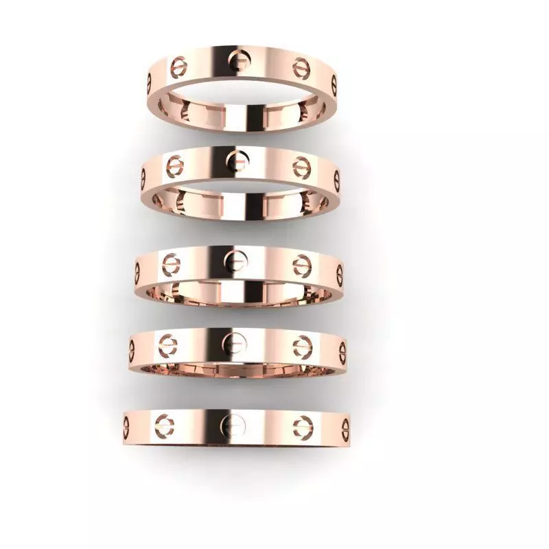 Gold Ring Jewelry  Ring stl 3dm 3dprintmodel 3D print model_0