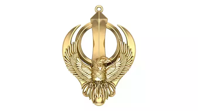 Eagle Khanda Pendant