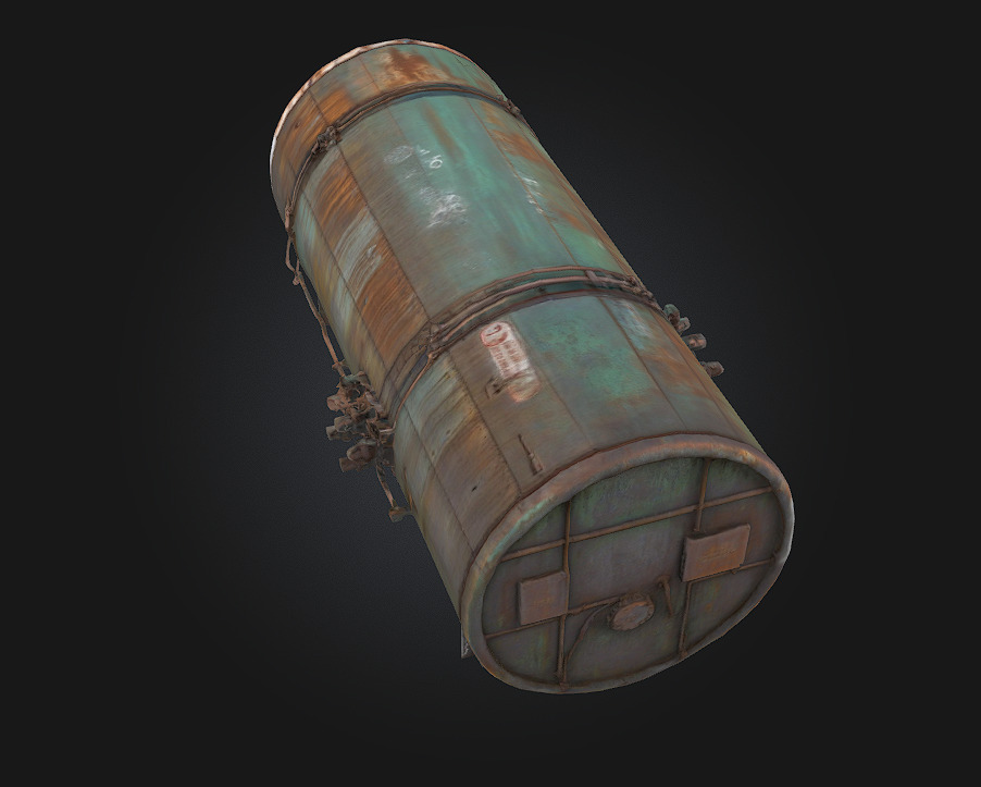 Rustic Cargo Plane Weathered Wings of a Bygone Era 3D model_5