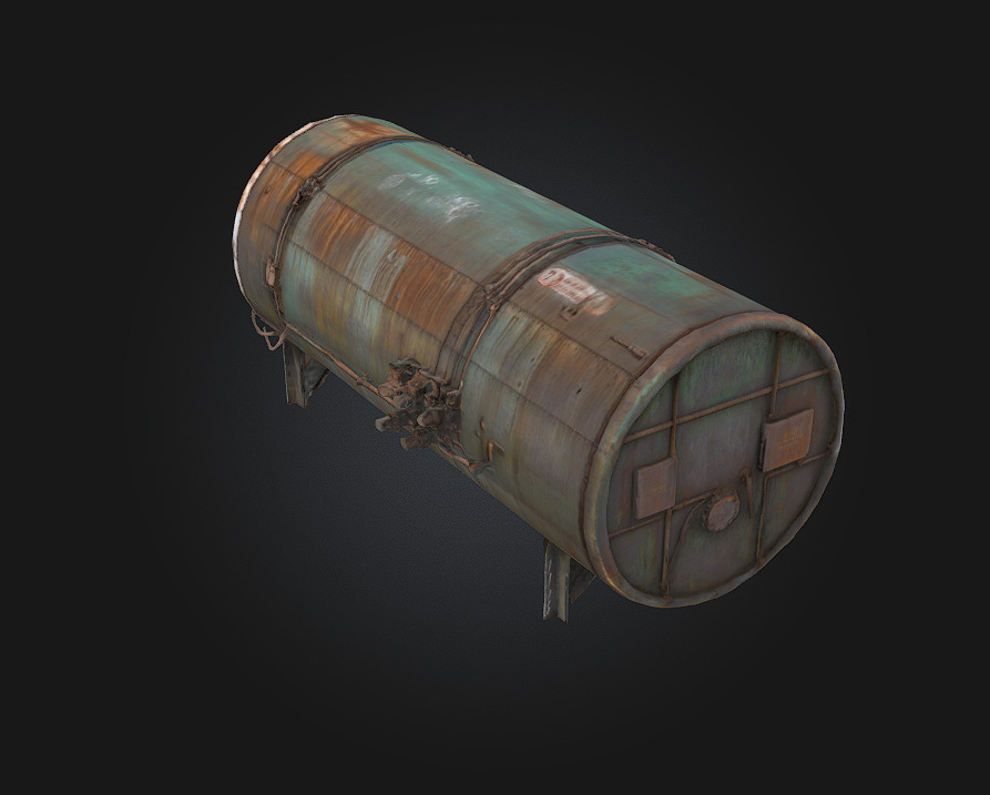 Rustic Cargo Plane Weathered Wings of a Bygone Era 3D model_3