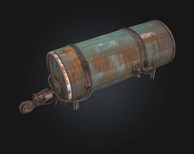 Rustic Cargo Plane  Weathered Wings of a Bygone Era 3D model