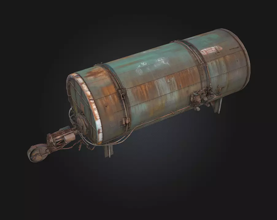 Rustic Cargo Plane Weathered Wings of a Bygone Era 3D model_0