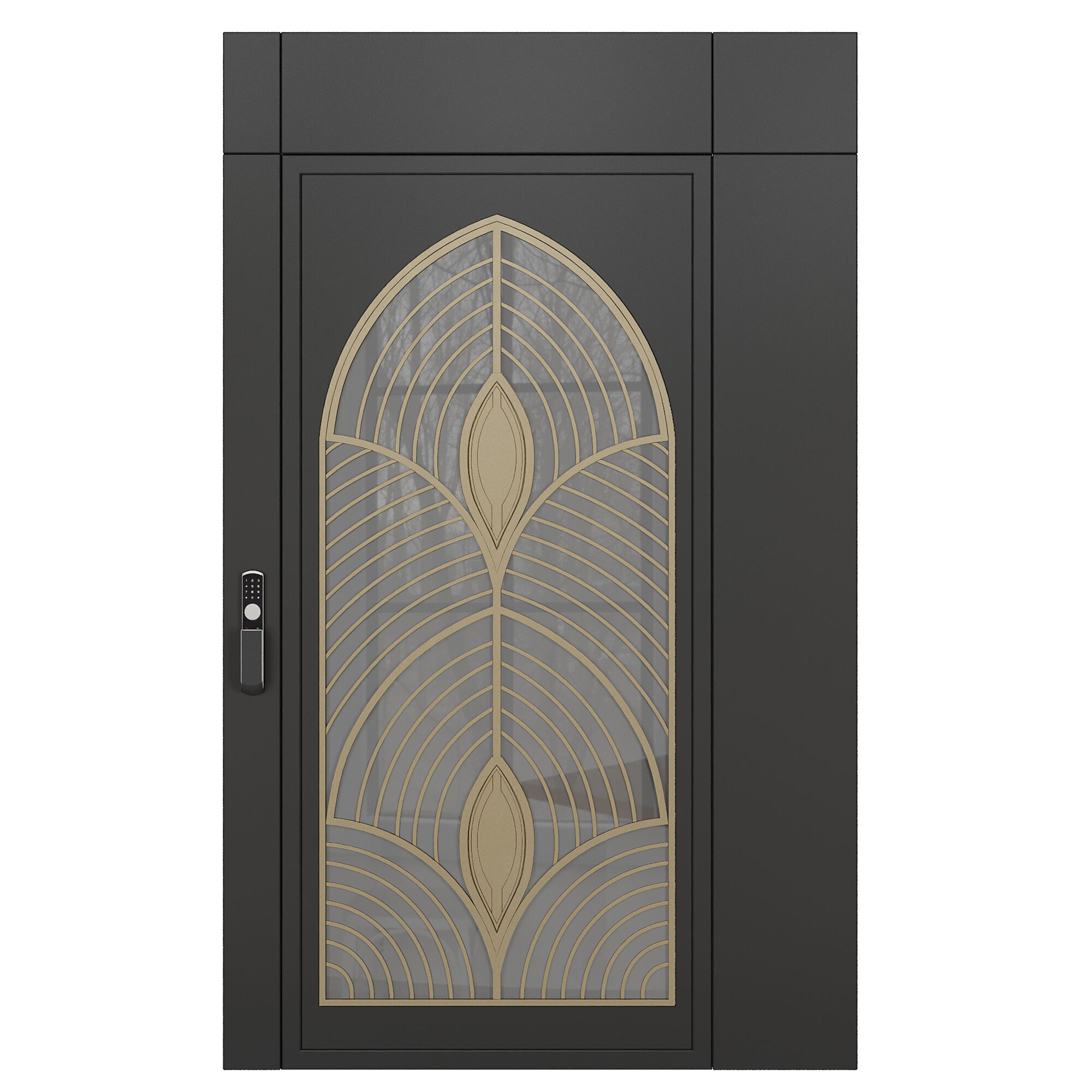 Entrance door set225 3D model_2