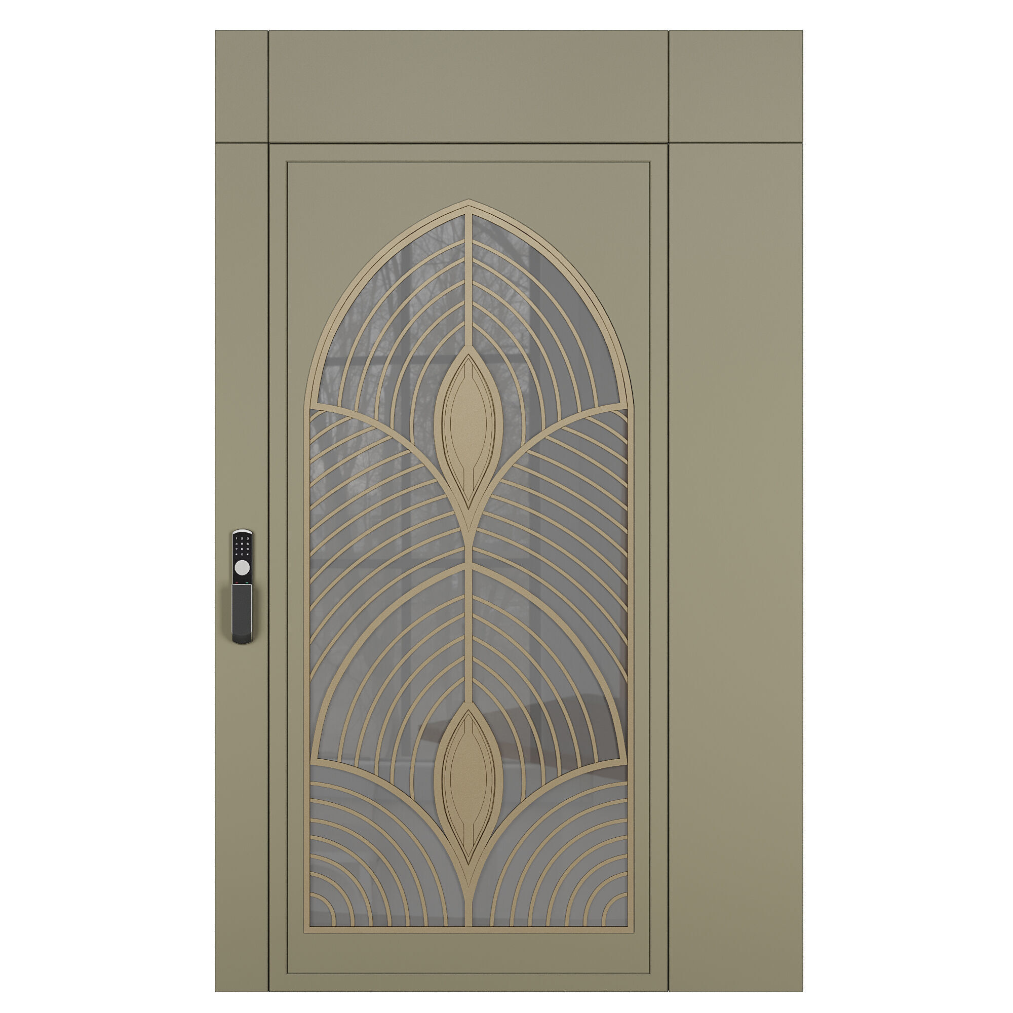Entrance door set225 3D model_1