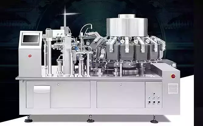 Double Turntable Vacuum Packing Machine -Food Beverage Packaging 3D model 3