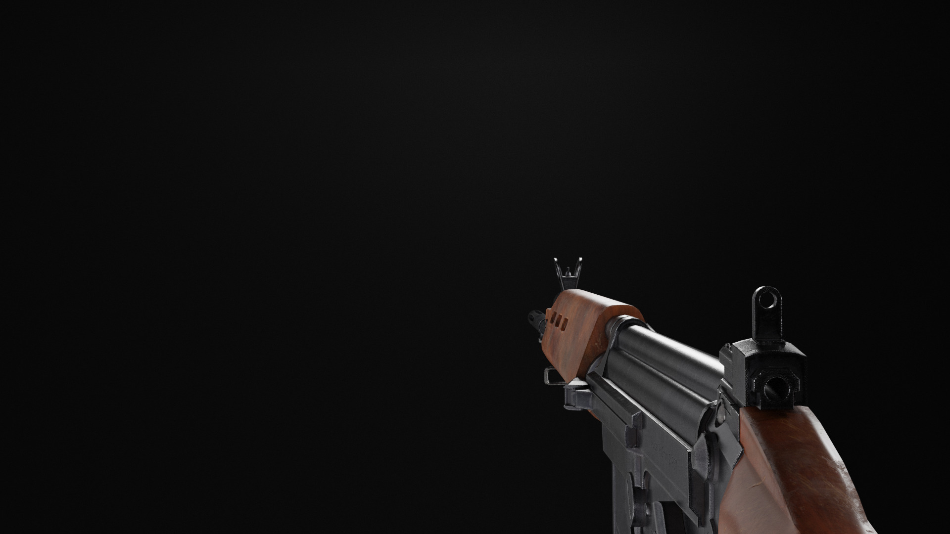 FN FAL Low-poly 3D model_9