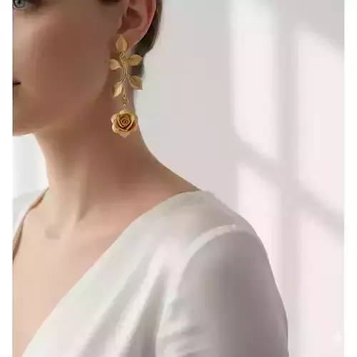 Golden Blossom Earrin