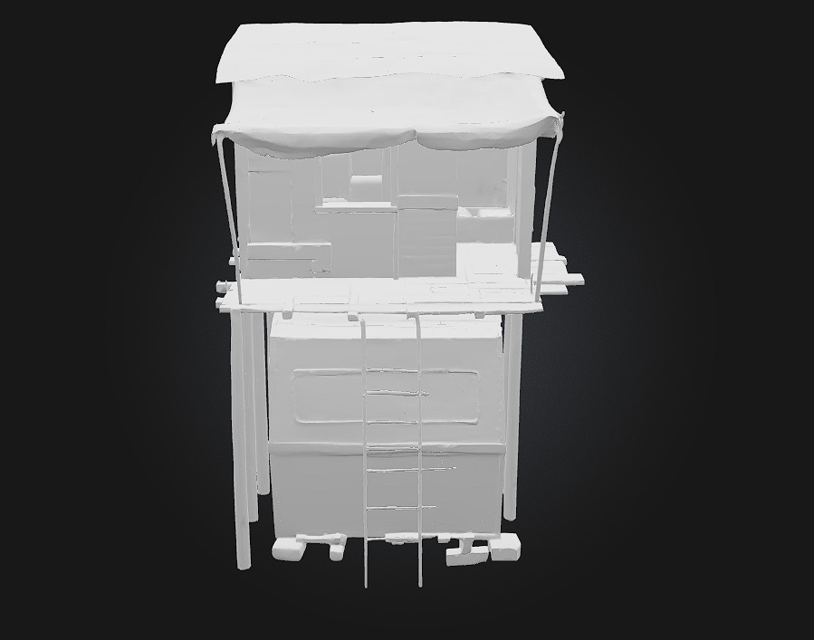 Rustic Cabin on Wheels  Mobile Comfort with Countryside Charm 3D model_7