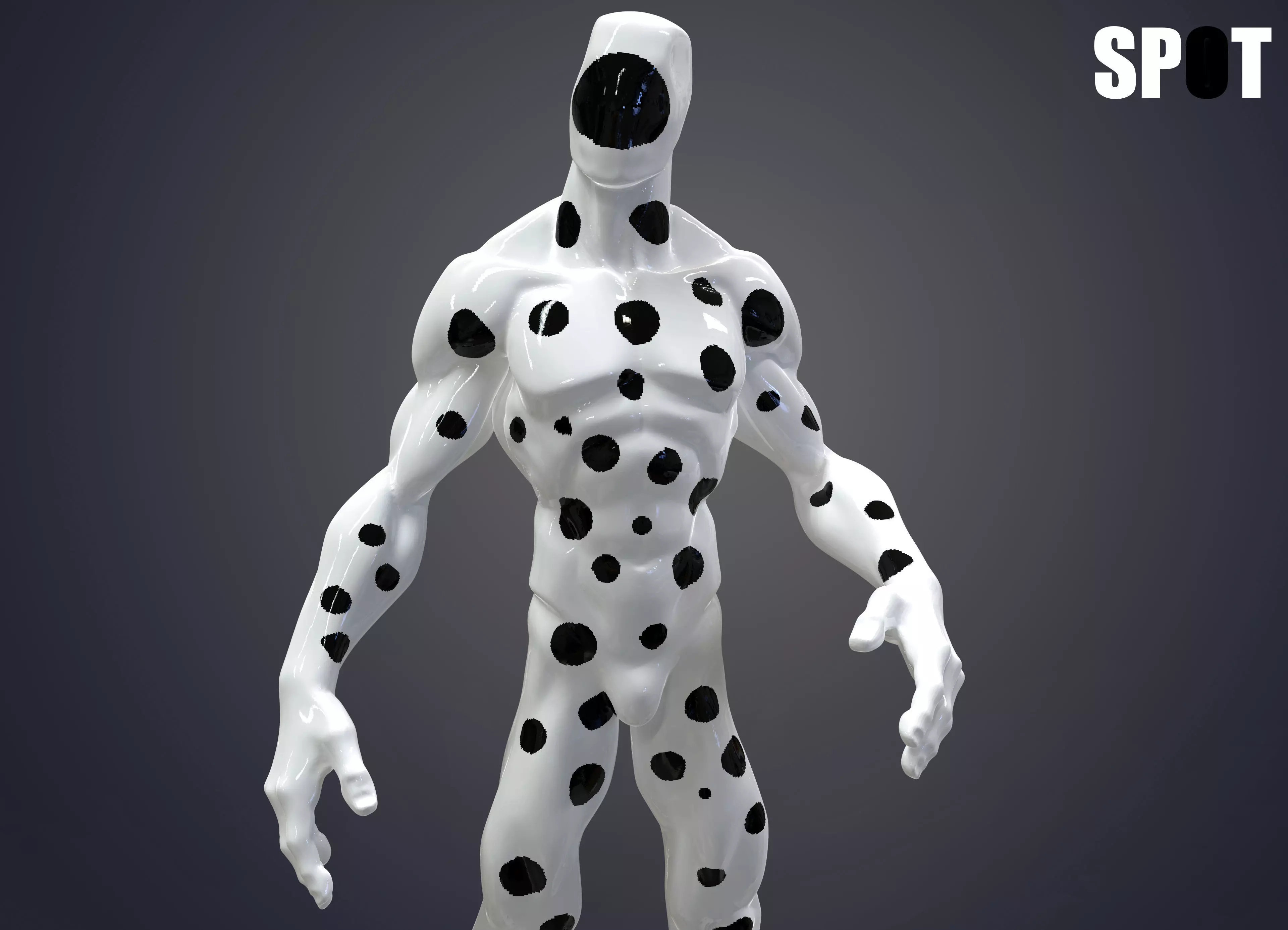 Spot Marvel villain Low-poly 3D model