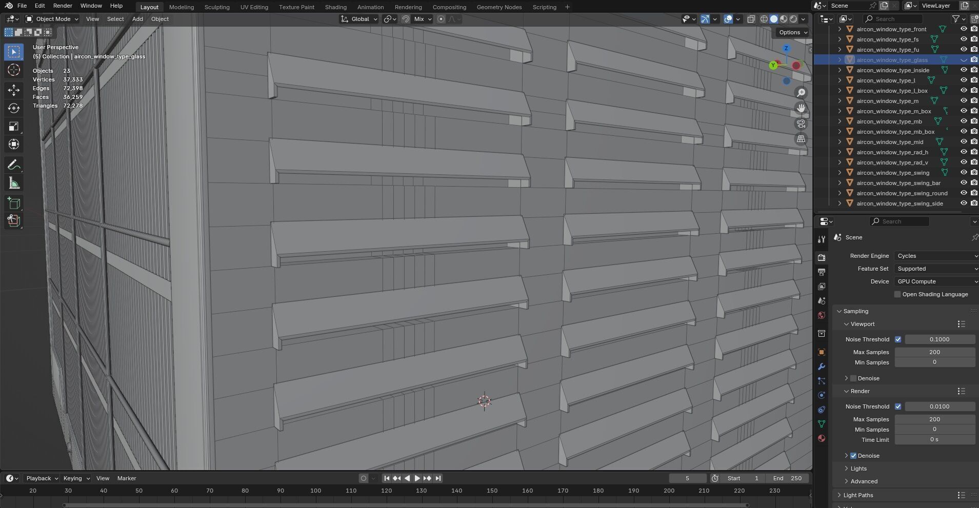 Aircon Window Type CG2 3D model_15