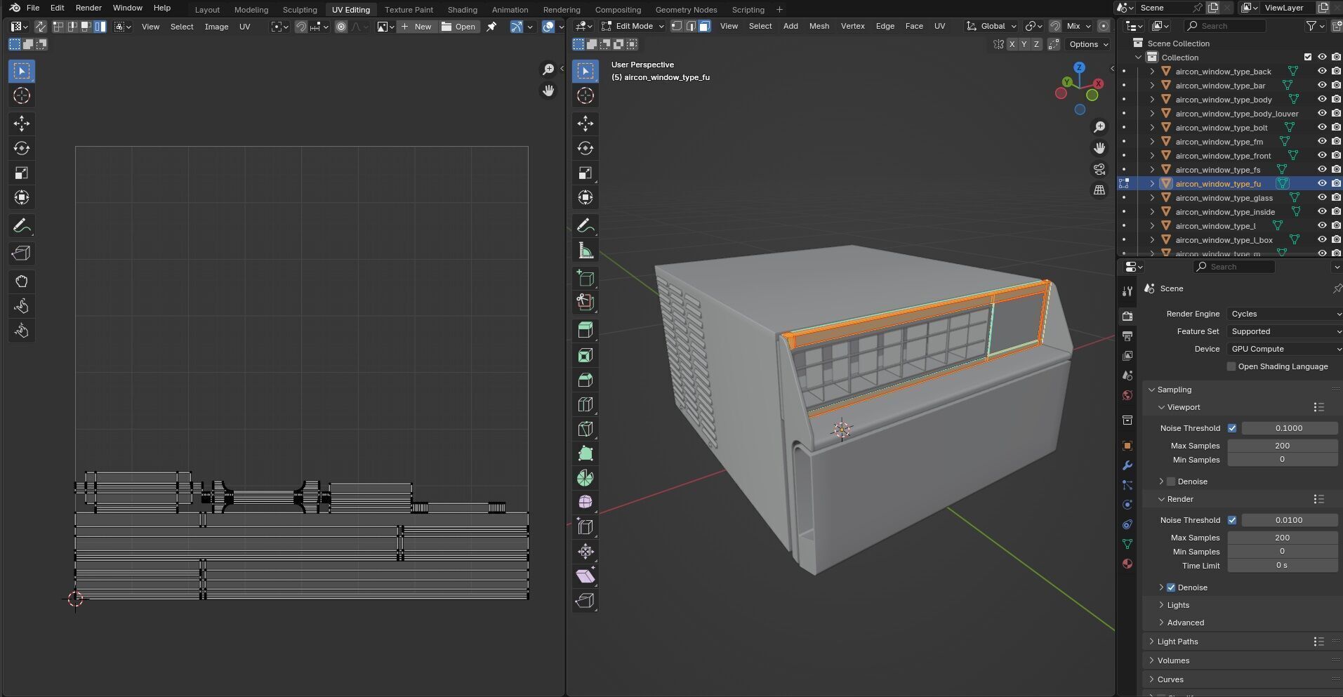 Aircon Window Type CG2 3D model_24