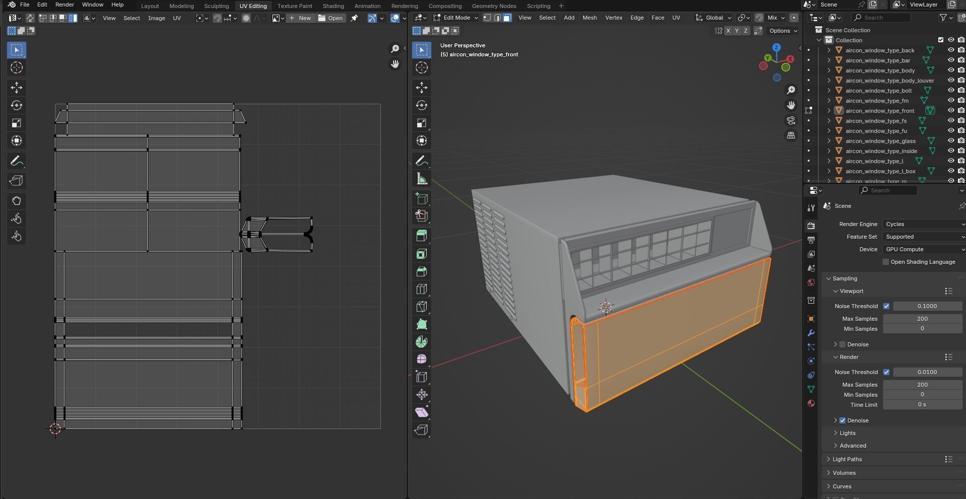 Aircon Window Type CG2 3D model_23