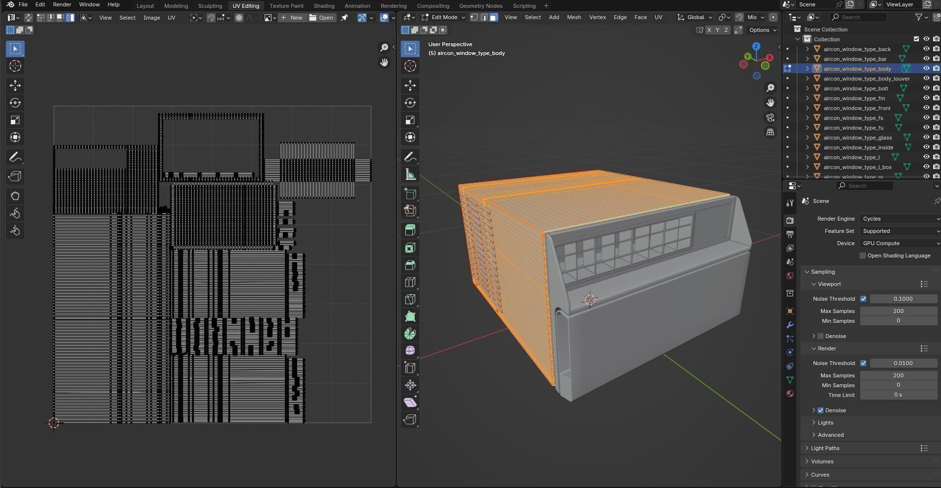 Aircon Window Type CG2 3D model_18