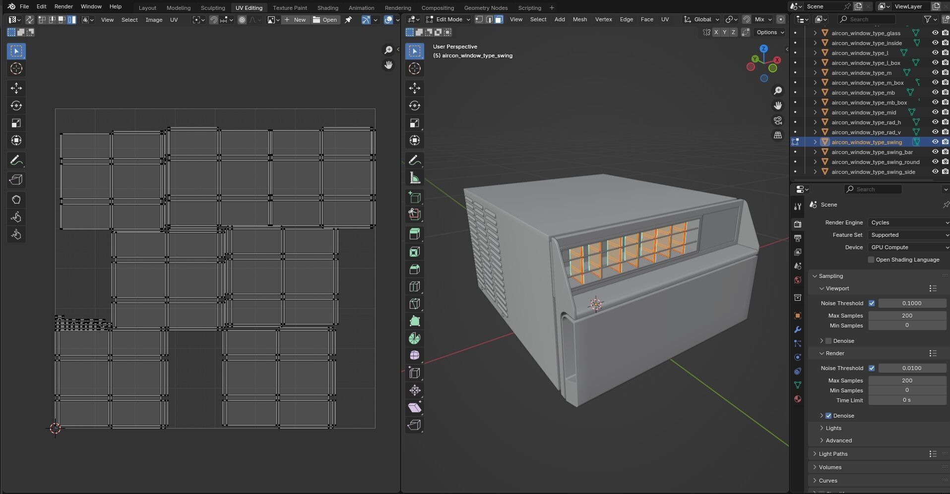 Aircon Window Type CG2 3D model_22