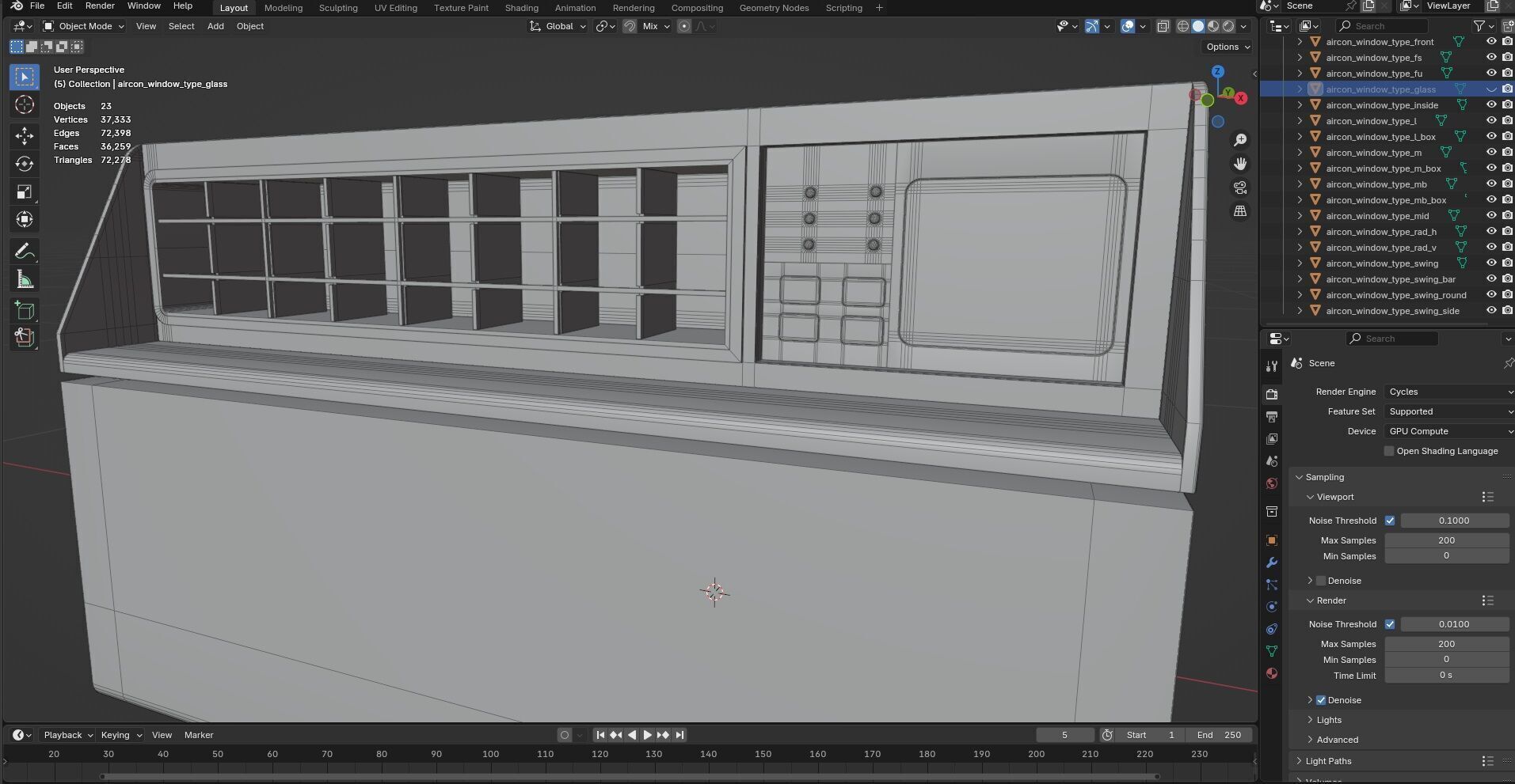 Aircon Window Type CG2 3D model_13