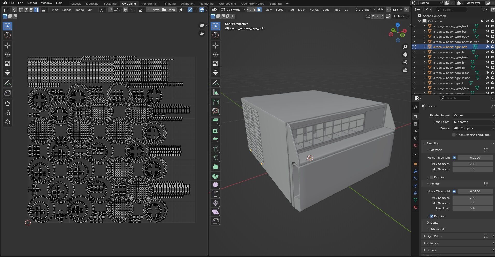 Aircon Window Type CG2 3D model_20