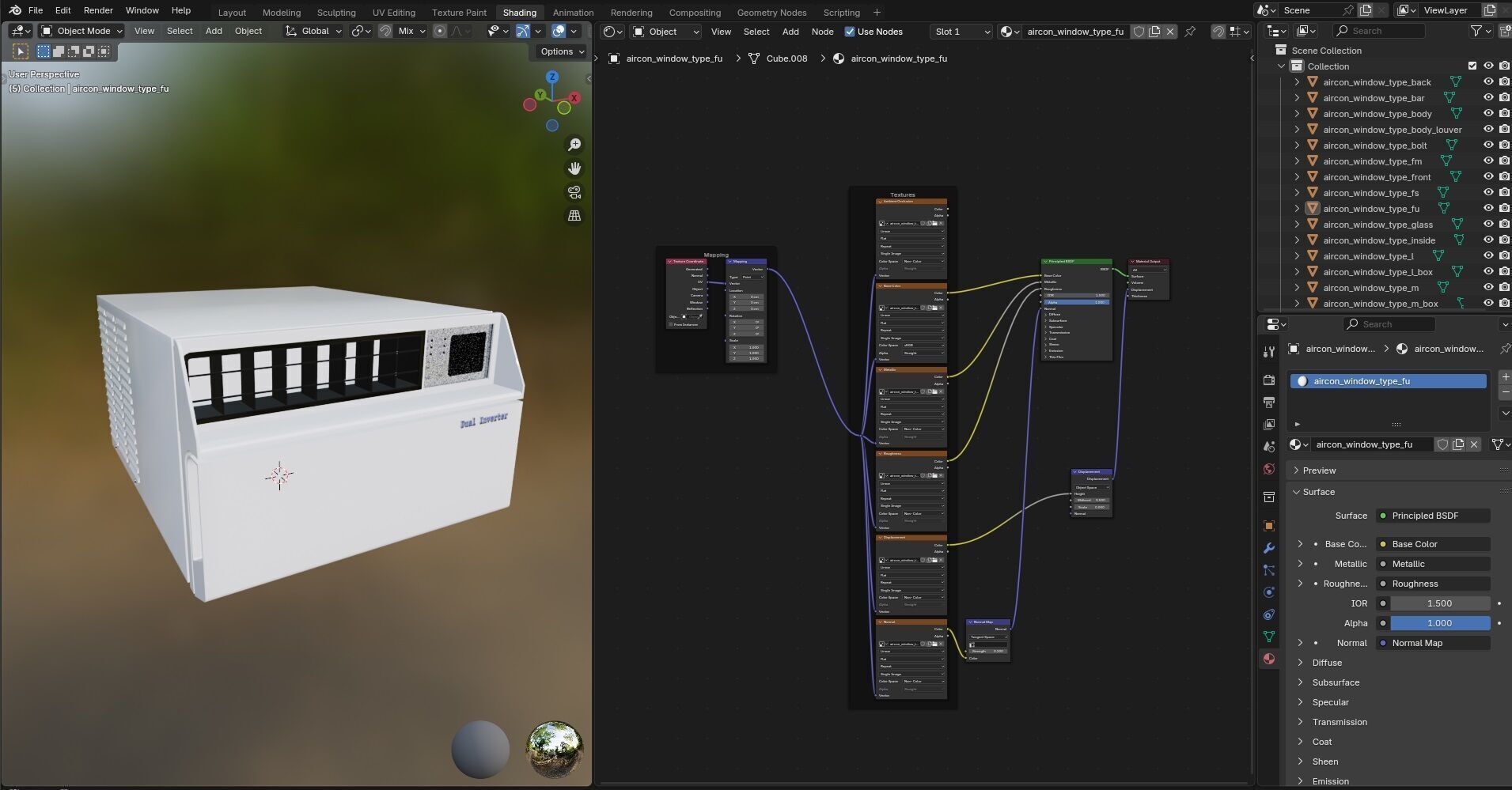 Aircon Window Type CG2 3D model_25