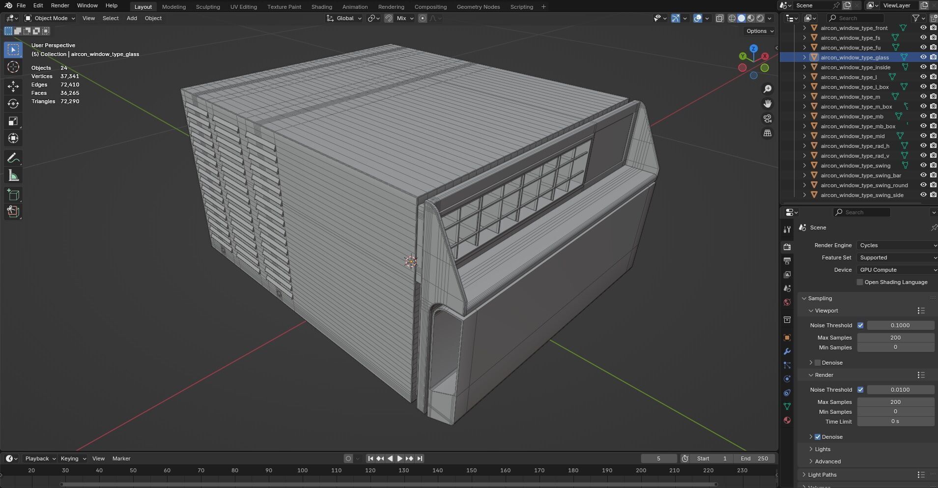 Aircon Window Type CG2 3D model_12