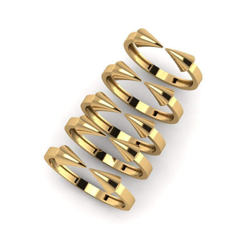 Gold Ring Jewelry  Ring stl 3dm 3dprintmodel 3D print model_5