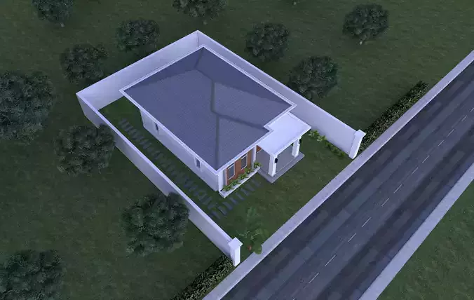 1 floor village house