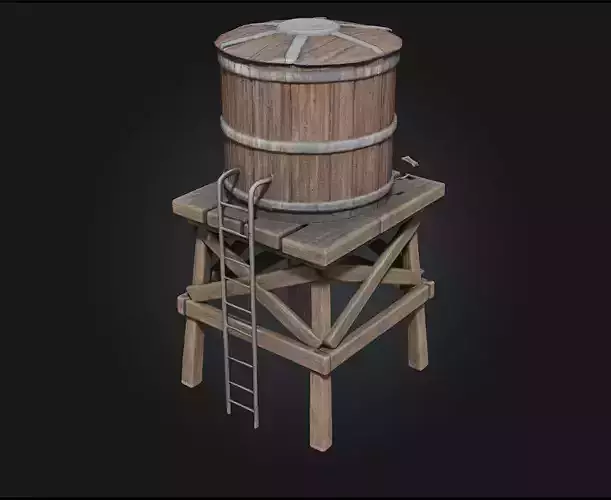 Water Tower Structure  Industrial Simplicity for Urban 