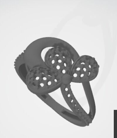 gold rings 18k  3D print model_25