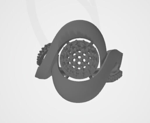 gold rings 18k  3D print model_7