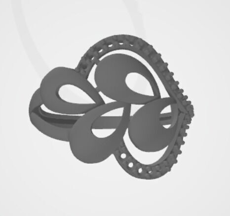 gold rings 18k  3D print model_11