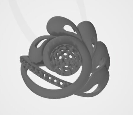 gold rings 18k  3D print model_12