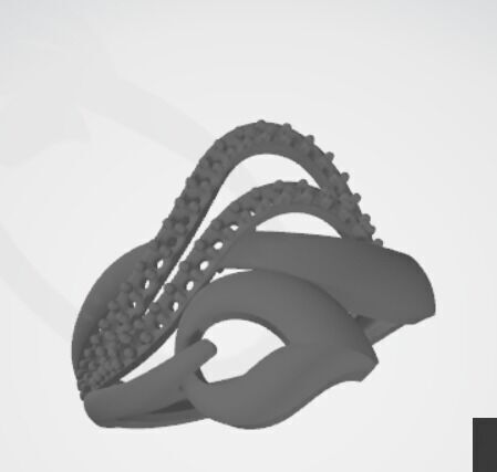 gold rings 18k  3D print model_24