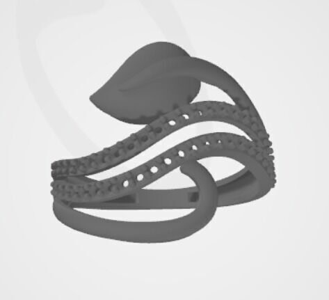 gold rings 18k  3D print model_1