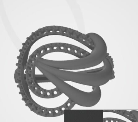 gold rings 18k  3D print model_15