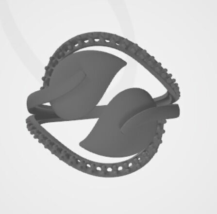 gold rings 18k  3D print model_8