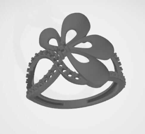 gold rings 18k  3D print model_17