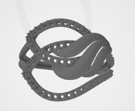 gold rings 18k  3D print model_16