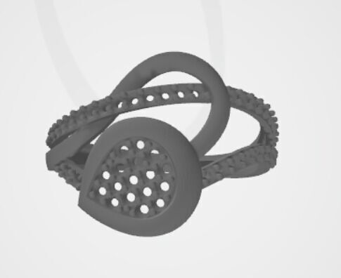 gold rings 18k  3D print model_18