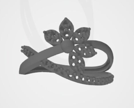 gold rings 18k  3D print model_19