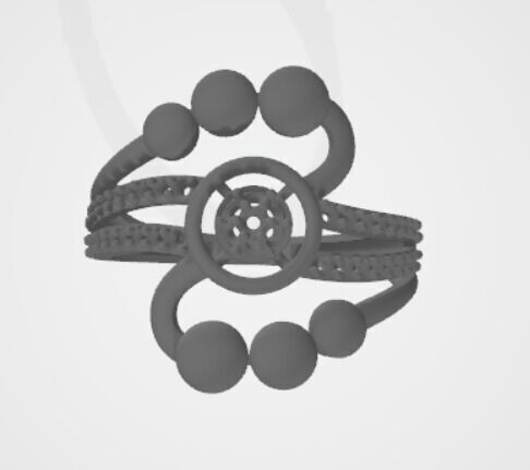 gold rings 18k  3D print model_6