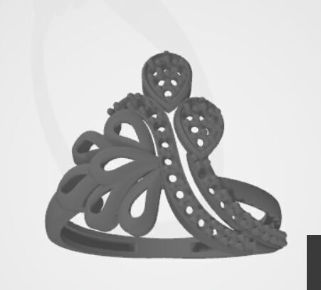 gold rings 18k  3D print model_26