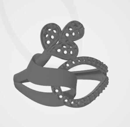 gold rings 18k  3D print model_20