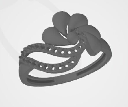 gold rings 18k  3D print model_22