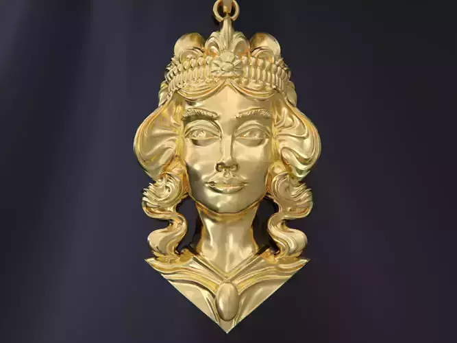 Lady Face Pendant