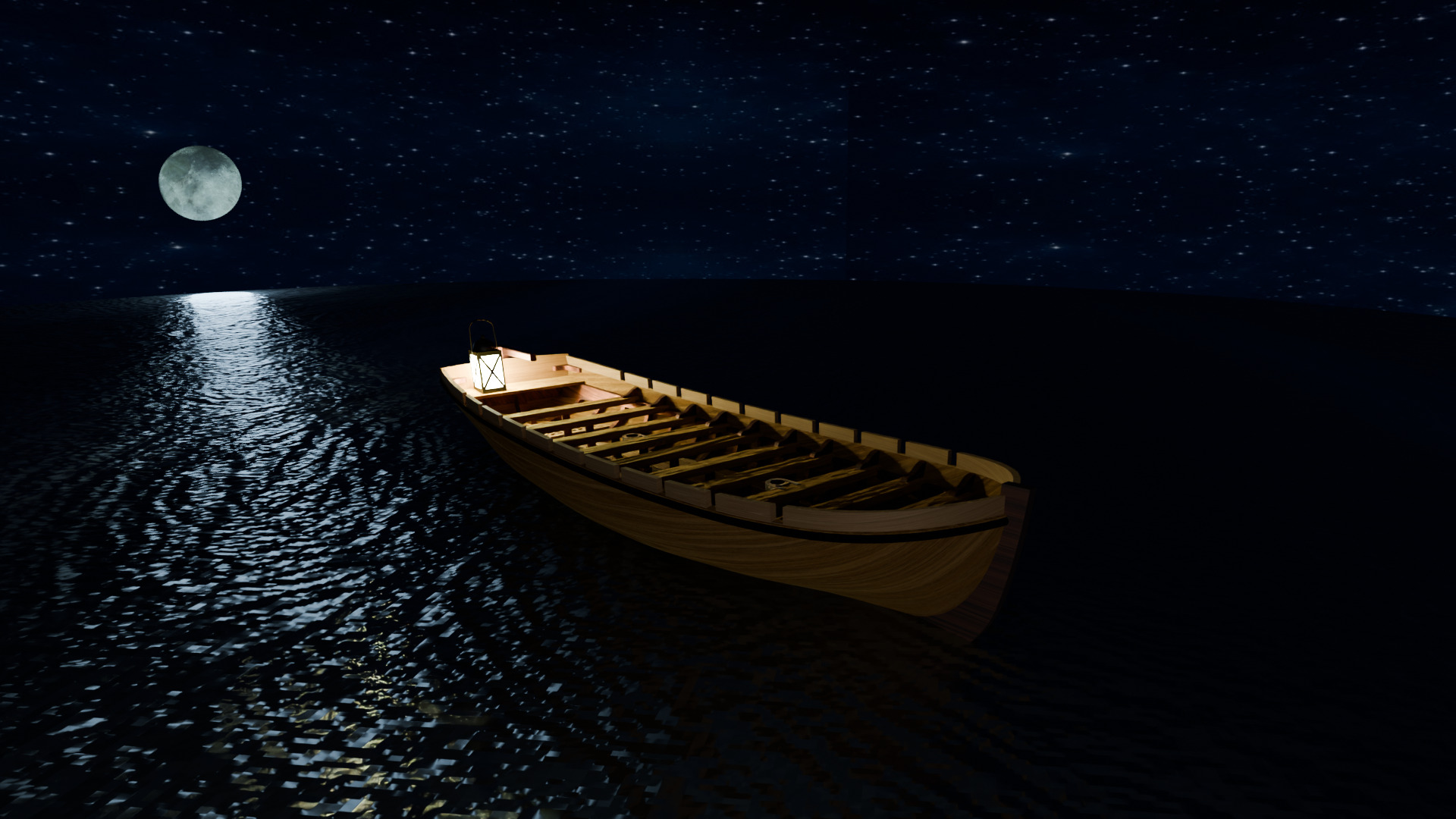 Longboat 100 Scale 3D Printable Model for Ship Dioramas 3D model_1