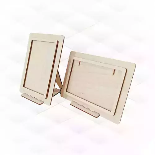 Picture Frame Folding 4x6 photo holder laser cutting design