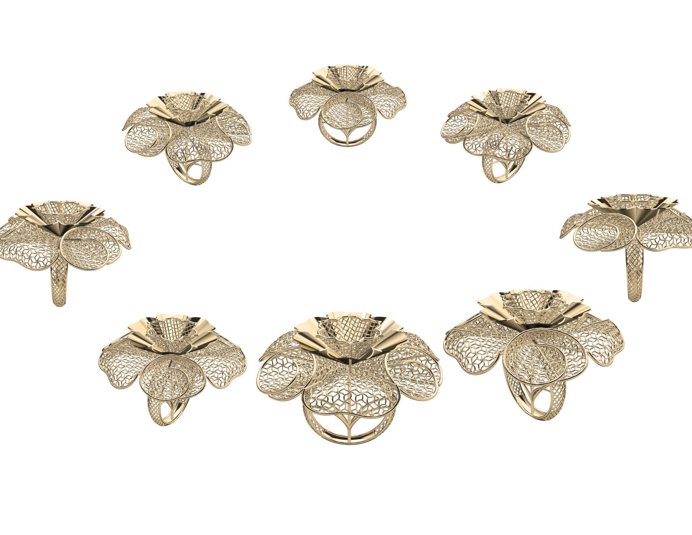 Turkish Ring 3D print model_3