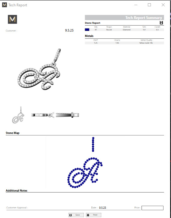 Pendant Alphabet A 3D print model 3D print model_7
